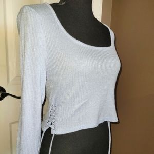 ARDENE Baby Blue Long Sleeve with Ties